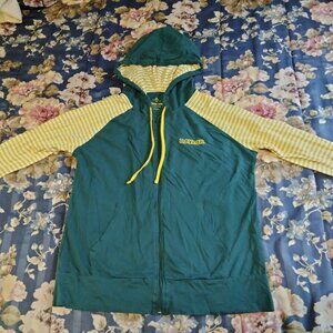 Baylor Bears Women's Medium (M) 100% Cotton Full Zip Up Hoodie